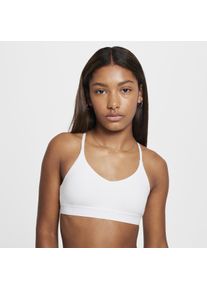 Brassière de sport Nike Indy pour fille - Blanc