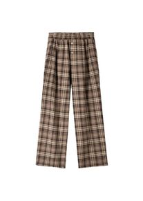 Bershka Dames Bandplooibroek bruin / lichtbruin / donkerbruin 34
