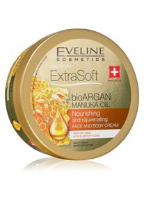 Eveline Cosmetics Extra Soft crema idratante corpo e viso con olio di argan 175 ml
