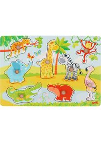 goki African Animals Lift Out Puzzle