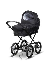 Trille Fix Standard Kinderwagen - Schwarzes Alligatorleder