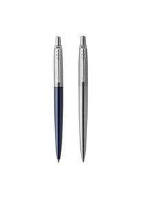 Parker Jotter London Duo Discovery Pack: Kugelschreiber (Royal Blue) & Gelstifte (Edelstahl)