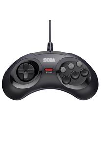 retro-bit SEGA MD 6-button PadBlack - Controller - Sega Mega Drive