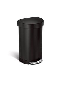 simplehuman 45L halbrunder Pedalbehälter, schwarz