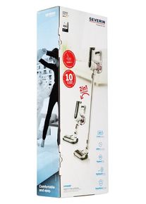 Severin Handstaubsauger HV 7166 - vacuum cleaner - cordless - stick/handheld - white/red