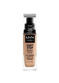 Nyx Cosmetics NYX Professional Makeup Can't Stop Won't Stop Foundation - Soft Beige 30 ml