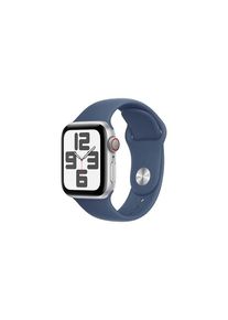 Apple Watch SE 4G (2024) - 40mm - Silber Aluminium - Sportarmband Denim S/M
