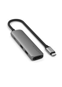 Satechi 4-in-1 USB-C Slim Multiport Adapter 4K - Space Grey