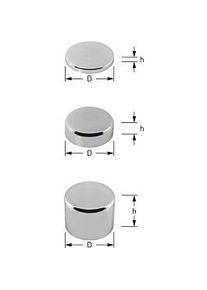 ASW Stedo Blindrosette 400381 h 10 mm, D 61mm, Messing verchromt