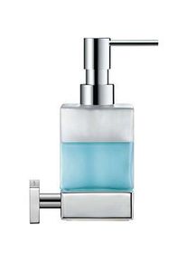 Duravit Seifenspender Karree 0099541000 für Wandmontage, Glas matt, Halter chrom