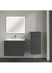 Villeroy & Boch Villeroy & Boch Finero Seitenschrank C53101FP 1 Schublade, 404 x 866 x 352 mm, Glossy Grey, Anschlag rechts