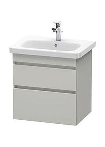 Duravit DuraStyle Waschtisch-Unterschrank DS648000707 58 x 44,8 cm, betongrau matt, 2 Schubkästen, wandhängend