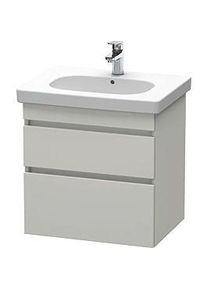 Duravit DuraStyle Waschtisch-Unterschrank DS648300707 60 x 45,3 cm, betongrau matt, 2 Schubkästen, wandhängend