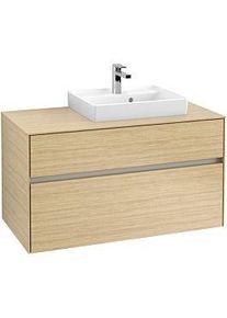 Villeroy & Boch Villeroy & Boch Collaro Waschtischunterschrank C01500VJ 100x54,8x50cm, Waschtisch rechts, Nordic Oak