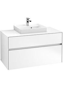 Villeroy & Boch Villeroy & Boch Collaro Waschtischunterschrank C01600MS 100x54,8x50cm, Waschtisch mittig, White Matt