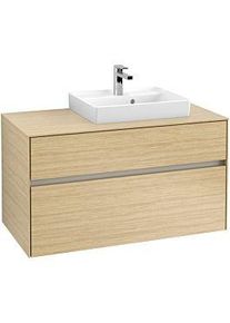 Villeroy & Boch Villeroy & Boch Collaro Waschtischunterschrank C01500VJ 100x54,8x50cm, Waschtisch rechts, Nordic Oak