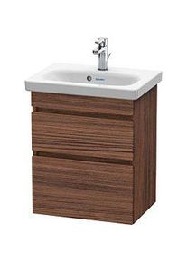 Duravit DuraStyle Waschtisch-Unterschrank DS640302121 50 x 36,8 cm, nussbaum dunkel, 2 Schubkästen, wandhängend