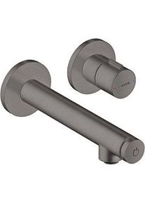 Hansgrohe Axor Uno Fertigmontageset 45112340 Unterputz-Waschtischarmatur, mit Ausladung 158mm, brushed black chrome