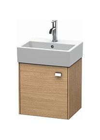 Duravit Brioso Waschtischunterbau BR4050L1022 434x339mm, Europ. Eiche, Tür links, Griff Chrom