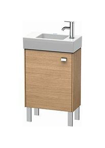 Duravit Brioso Waschtischunterbau BR4431L1052 434x239mm, Europ. Eiche, Tür links, Griff Chrom