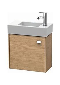 Duravit Brioso Waschtischunterbau BR4051L1052 484x239mm, Europ. Eiche, Tür links, Griff Chrom