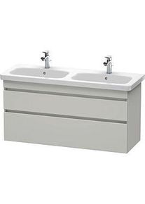 Duravit DuraStyle Waschtisch-Unterschrank DS649800707 123x44,8x61cm, 2 Auszüge, Becken links/rechts, betongrau matt