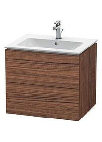 Duravit L-Cube Waschtisch-Unterschrank LC624002121 62 x 48,1 cm, nussbaum dunkel, 2 Schubkästen, wandhängend