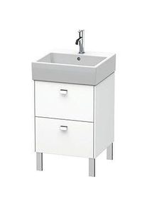 Duravit Brioso Waschtischunterbau BR443201018 484x459mm, Weiß Matt, 2 Auszüge, Griff Chrom