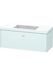 Duravit Brioso c-bonded Waschtisch mit Unterbau BR4603N0909, 120x48, Lichtblau Matt, ohne Hahnloch