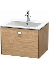 Duravit Brioso Waschtischunterbau BR400101052 620x479mm, Europäische Eiche, 1 Auszug Griff Chrom