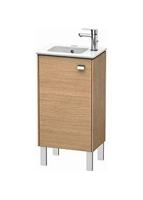 Duravit Brioso Waschtischunterbau BR4400L1052 420x683mm Europ. Eiche, Tür links, Griff Chrom