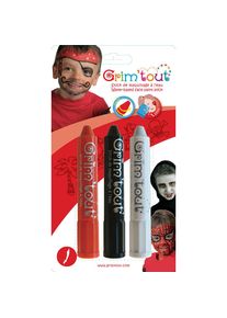 Grim Tout - Face Paint Sticks 3pack- Pirate Vampire - (GT41822)