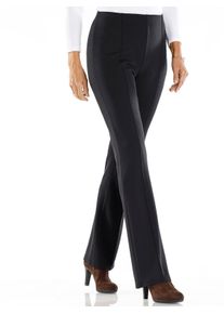 Dames Bootcut broek met bies voor in zwart ,maat 38, WITT, 76% Polyester, 20% Viscose, 4% Elastan