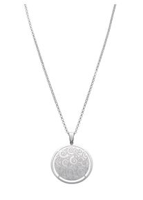 Dames Hanger met ketting in zilver 925 ,maat 0, WITT,