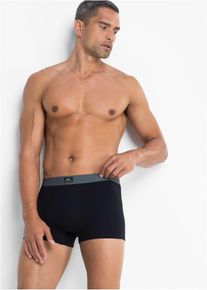 bonprix Bóxers ajustados (3 unidades), negro, 9 (3XL)