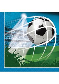 Procos 20 fotbollsfans Fotbollsservetter 33 x 33cm