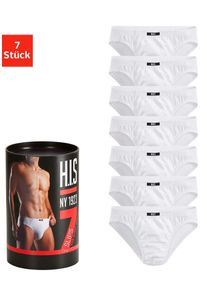 H.I.S. H.I.S Slip »Unterhosen für Herren«, (Dose, 7 St.), aus Baumwoll-Mix in einer Dose verpackt