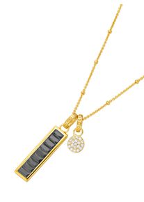 Dames Hanger met ketting in Zilver verguld 925 ,maat 0, WITT,
