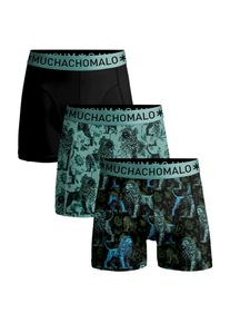 MUCHACHOMALO Heren 3-pack boxershorts print/effen