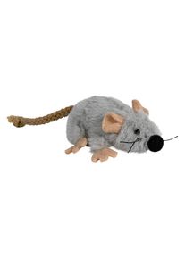 Trixie Kattenspeelgoed Muis van Pluche met Kattenkruid.- 1 stuk