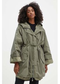 Weekend Max Mara parka reversibilă culoarea verde, de tranzitie, oversize, 2425026051600