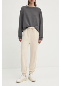 G-Star Raw pantaloni de trening din bumbac culoarea bej, cu imprimeu, D25407-D562