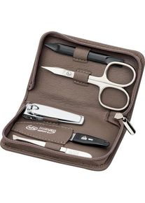 ERBE® ERBE Manicure-etuis Manicure-etui met ritssluiting, 5-delig, taupe Make-Up Tas Unisex