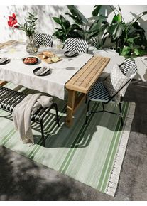 Tapis poil ras d'int&eacute;rieur et d'ext&eacute;rieur Siena Vert 160x230 cm - Tapis poil court design moderne pour salon