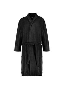 Abraxas Bademantel aus Baumwoll-Frottee, Schwarz, XXL