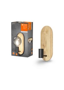 Ledvance Lights DECOR wall and ceiling light Wood like finish, black, 1-light source