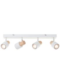 BRILLIANT LEUCHTEN Brilliant Pini Deckenstrahler Weiß, 4-flammig