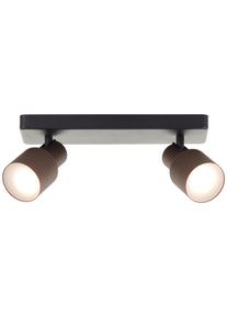 BRILLIANT LEUCHTEN Brilliant Cadiz Deckenstrahler LED Schwarz, 2-flammig