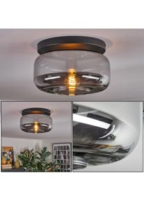 hofstein Boza Plafondlamp, Kogellampje Rookkleurig, 1-licht