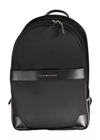 Tommy Hilfiger Sleek Urban Black Backpack with Contrasting Details